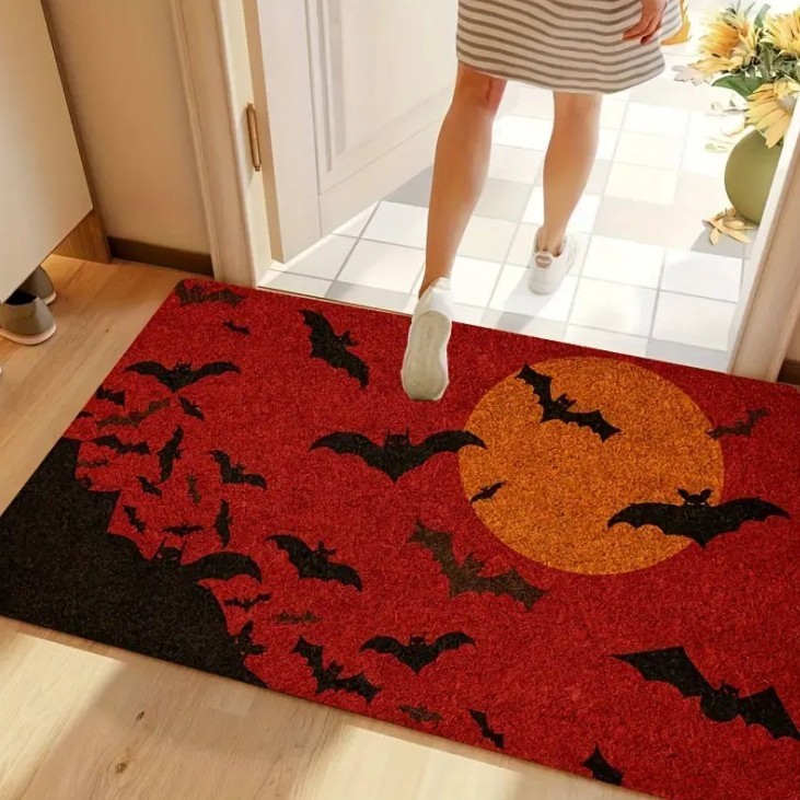 クロスボーダー珪藻泥ハロウィンフロアマット玄関フロアマット面白いゴーストホリデー装飾フロアマットTEMUドロップシッピング|undefined