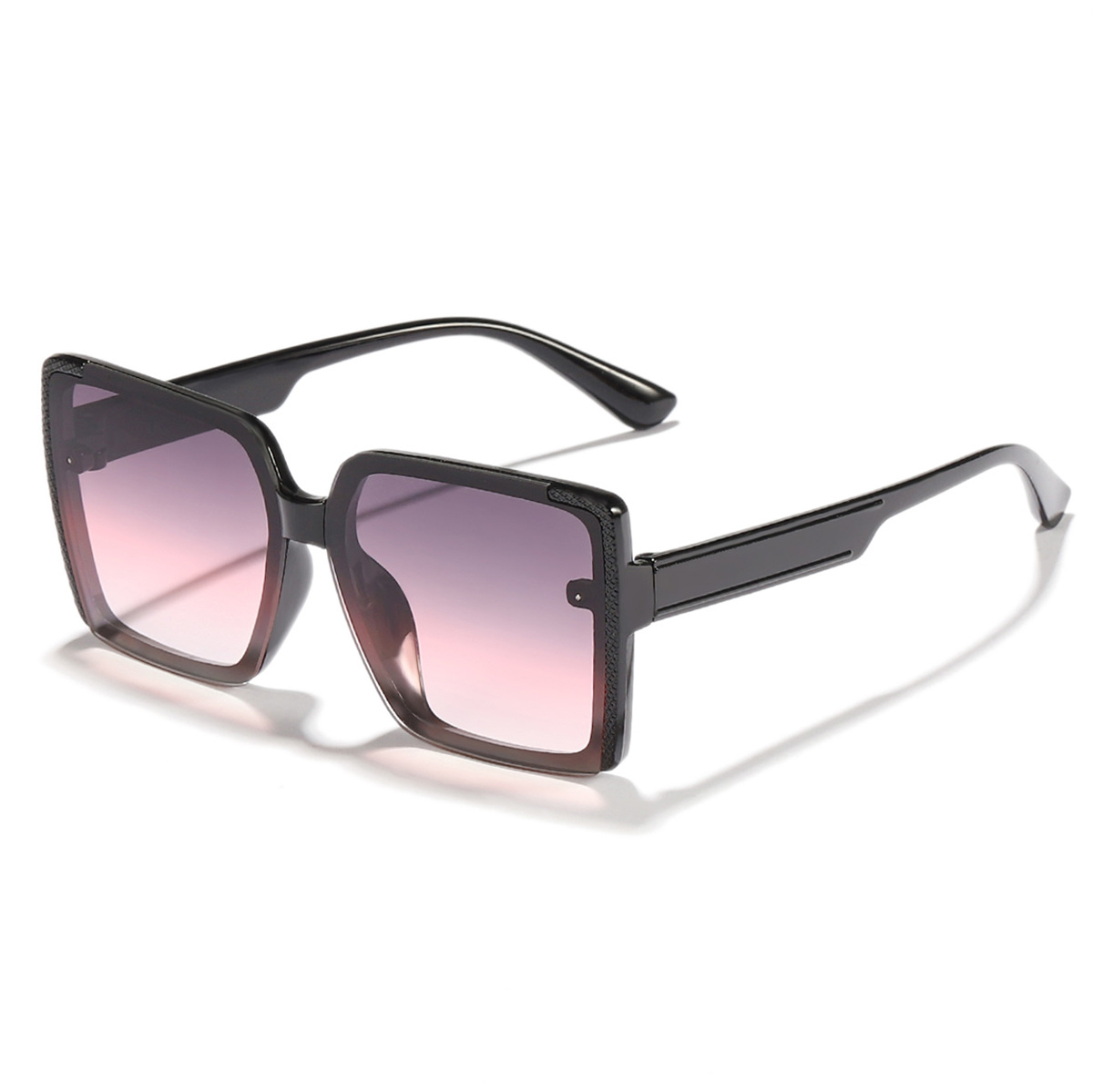 2024 nueva venta al por mayor estilo coreano elegante marco gafas de sol de las mujeres llanura cara mirada pequeña moda desgaste esencial gafas de sol