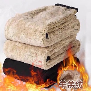 in stock Now Batch ~ Men's Lamb Fleece Warm Cotton Pants Casual Fashion Brand Loose plus size Anti-scalding Welding Wear-resistant Pants