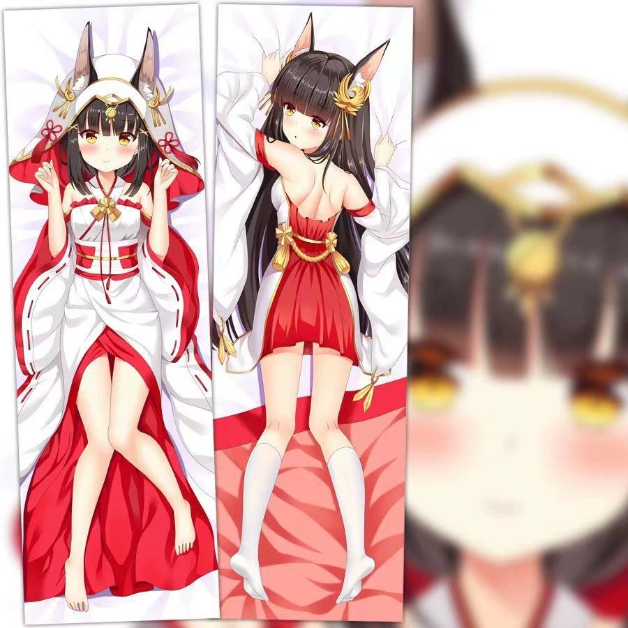 Наволочка для подушки в стиле Azur Lane Nagato лоли, полутелая, для обнимания, длинная наволочка для подушки