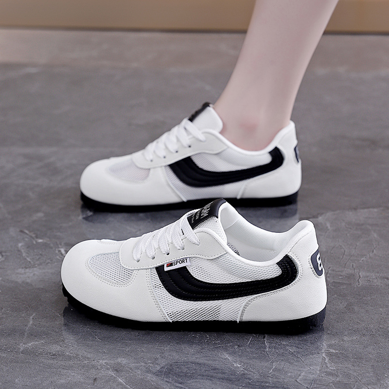 Hong Kong-style German Training Trendy On Instagram, 2026 Summer New Model, Mesh Sports Casual Shoes, Women's White_vogvips.com