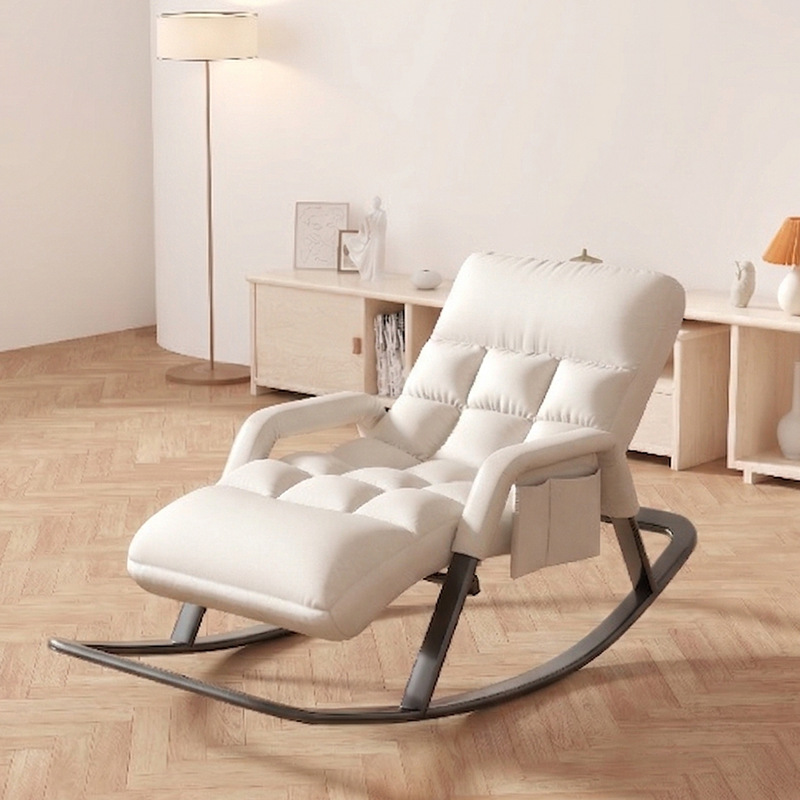 Tecnología de tela mecedora reclinable para adultos balcón hogar ocio reclinable sofá perezoso sola Internet celebridad mecedora