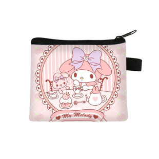2025 New Sanrio Series Student Coin Purse High-Looking Cute Cartoon Fashion Printed Storage Bag Wholesale