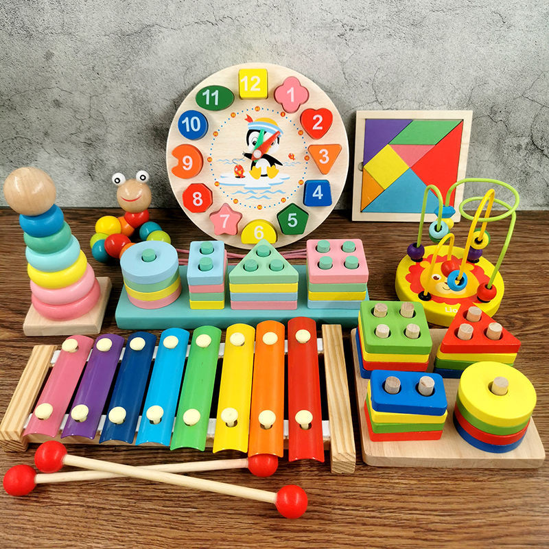 Juguetes educativos para bebés de 1 a 3 años de edad, niños y niñas de un año de edad bebé de ocho tonos música de piano Ilustración educación temprana