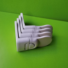 Baby anti-pinch drawer lock, bedside table right-angle childproof lock, baby safety water dispenser plastic lock