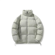 公版情侣款炸街面包服冬季跨境新款宽松立领外套休闲加厚保暖棉衣