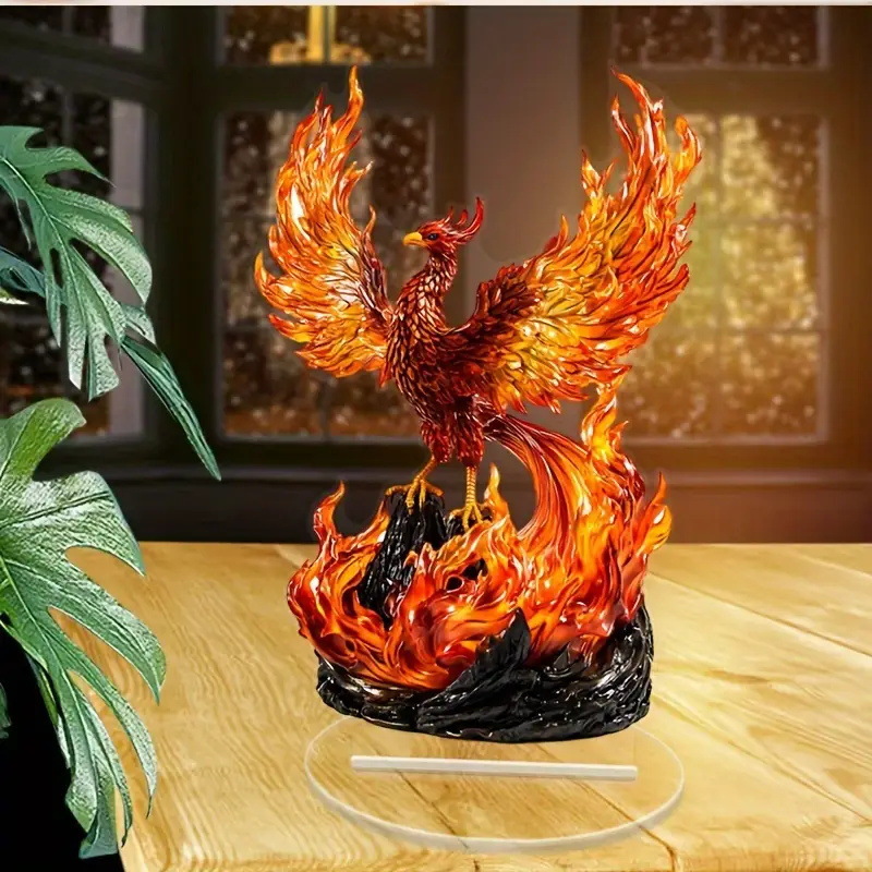 Phoenix Mythical Decoration-Acrylic Firebird Wall Art, Perfect Gift for Women and Men