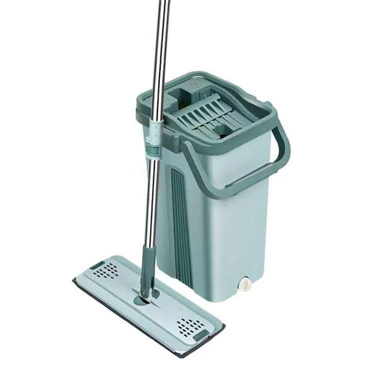 Rascar cuadrado grueso sin lavarse a mano perezoso con un trapeador de tela seca y húmeda de doble propósito un trapeador de cabello