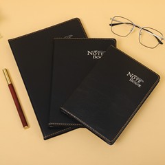 18k黒皮ビジネスノートの大サイズは会議記録本32k日記帳の逸品メモ帳を厚くします。