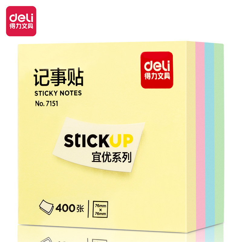デリ付箋粘着学生教室ノートステッカーノートストリップ事務用品卸売カラーノートステッカー|undefined