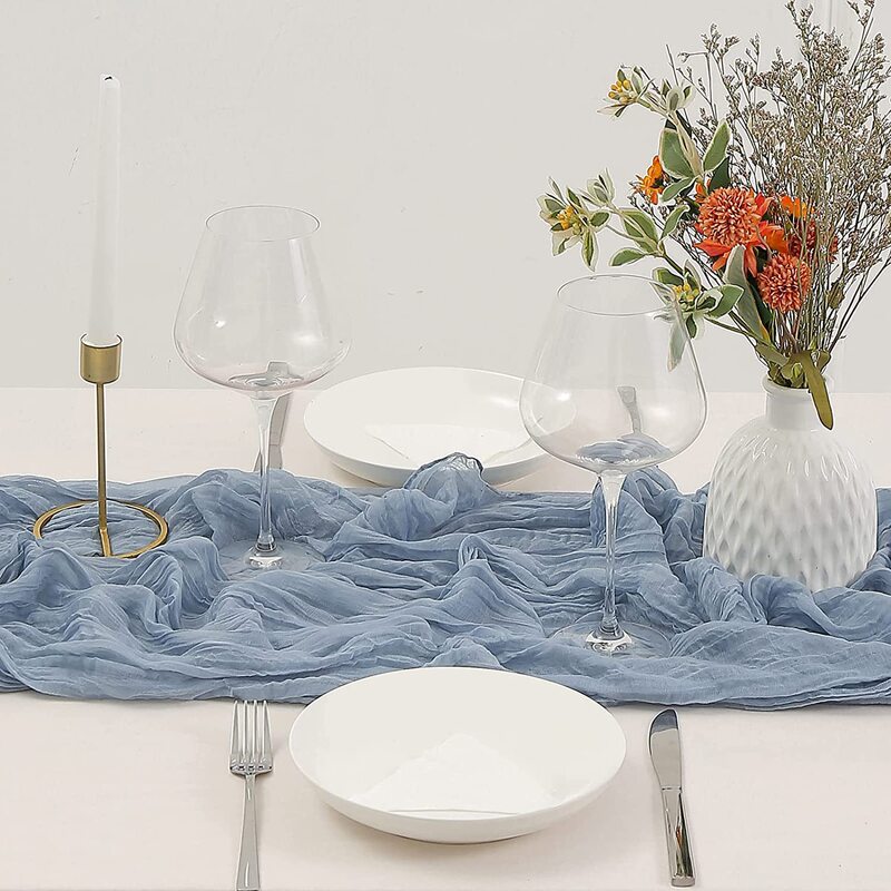Cross-Border Crinkled Table Runner Wedding Birthday Party Decoration Fabric Gauze Bali Yarn Crinkle Fabric Cotton Linen Fabric Cross-Border Crinkled Table Runner Wedding Birthday Party Decoration Fabric Gauze Bali Yarn Crinkle Fabric Cotton Linen Fabric