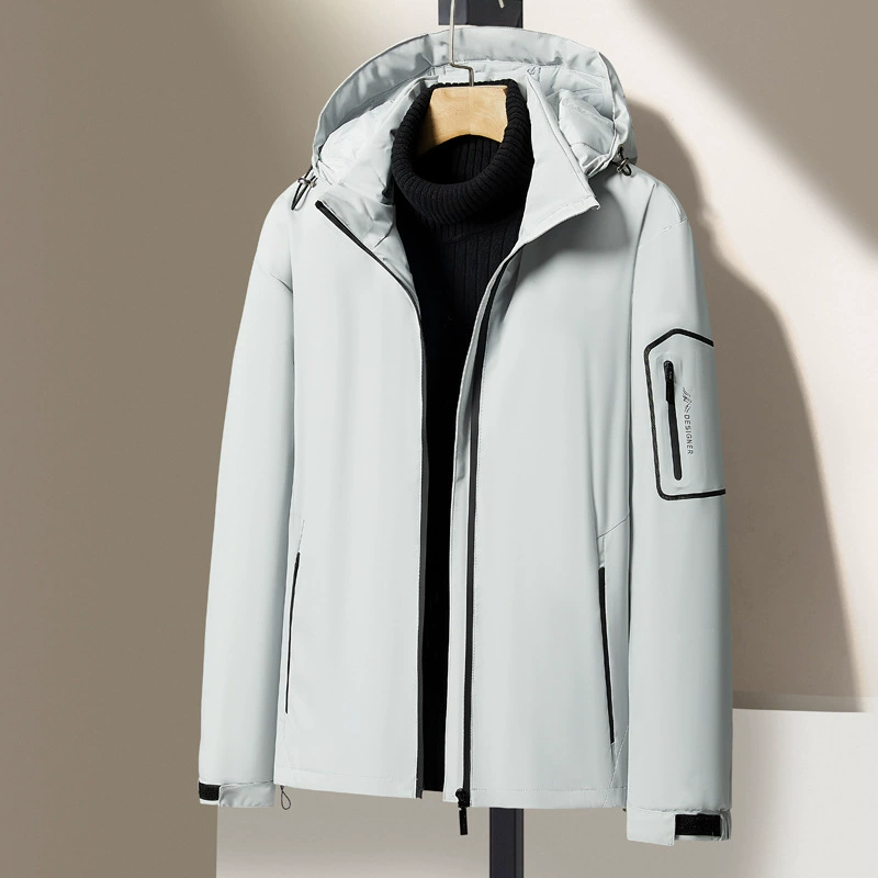 2024 зимняя хлопчатобумажная одежда мужской большой размер свободный повседневный хлопчатобумажная одежда с капюшоном спортивная хлебная одежда с графеном теплая одежда