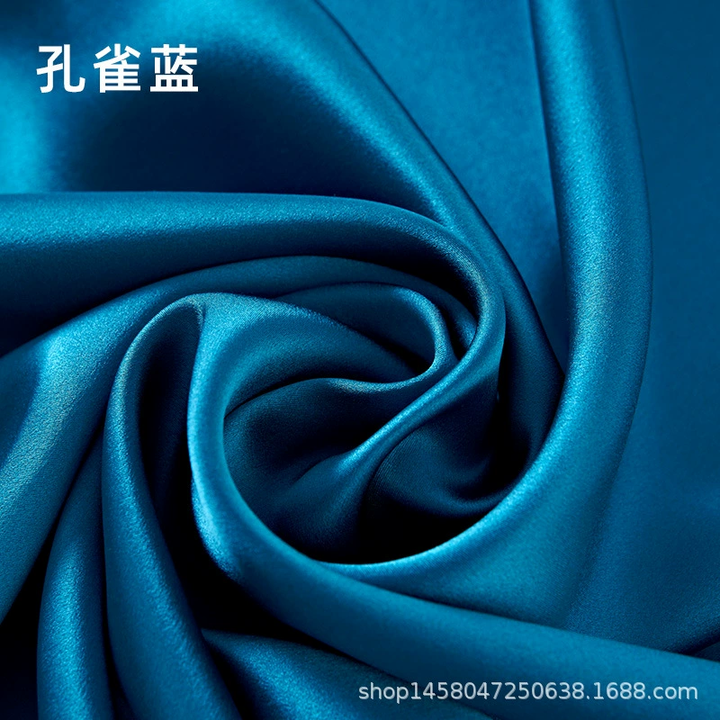 Silk fabric 100% mulberry satin, 114 cm width, 16 momme, plant‑dyed, wholesale multi‑color