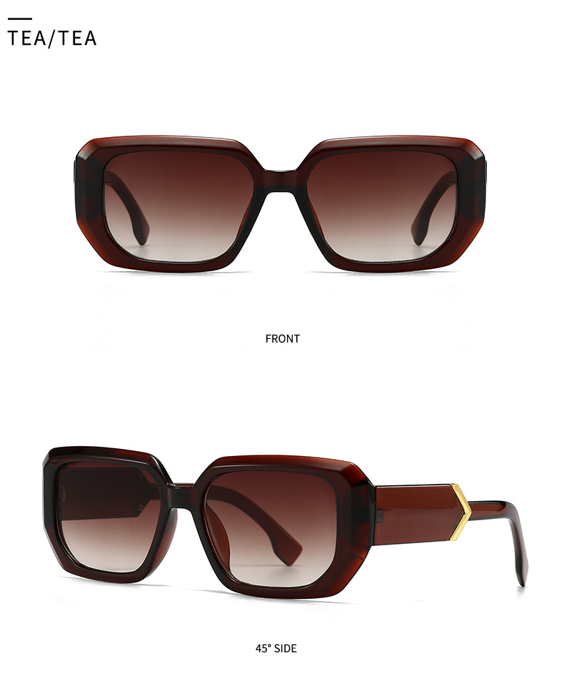 Square Sunglasses For Men And Women Modern Retro Decorative Frame_voghion.com