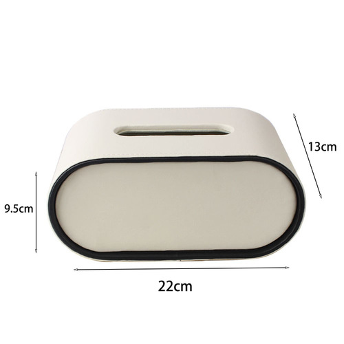 Tissue Box Living Room High-End Light Luxury Household Pull-out Tissue Multifunctional Modern Desktop Coffee Table Elliptical Remote Control Storage Box