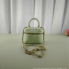 ニッチデザイン千鳥格子ミニバッグ新しいファッションショルダーバッグかわいい小さなクリアハンドヘルドチェーン