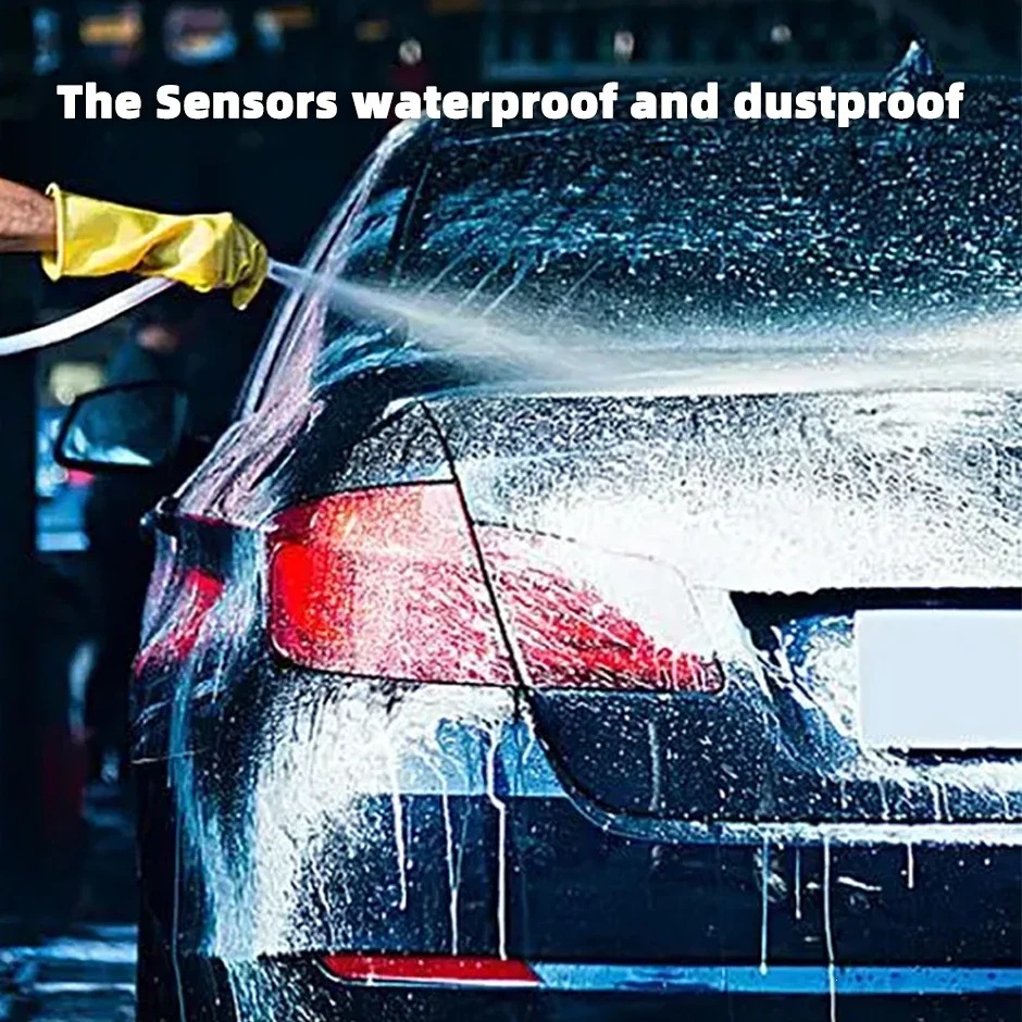 Car buzzer with built-in reversing radar assistance can be paired with a rearview camera system, featuring 4 rear sensors, directly supplied by the manufacturer
