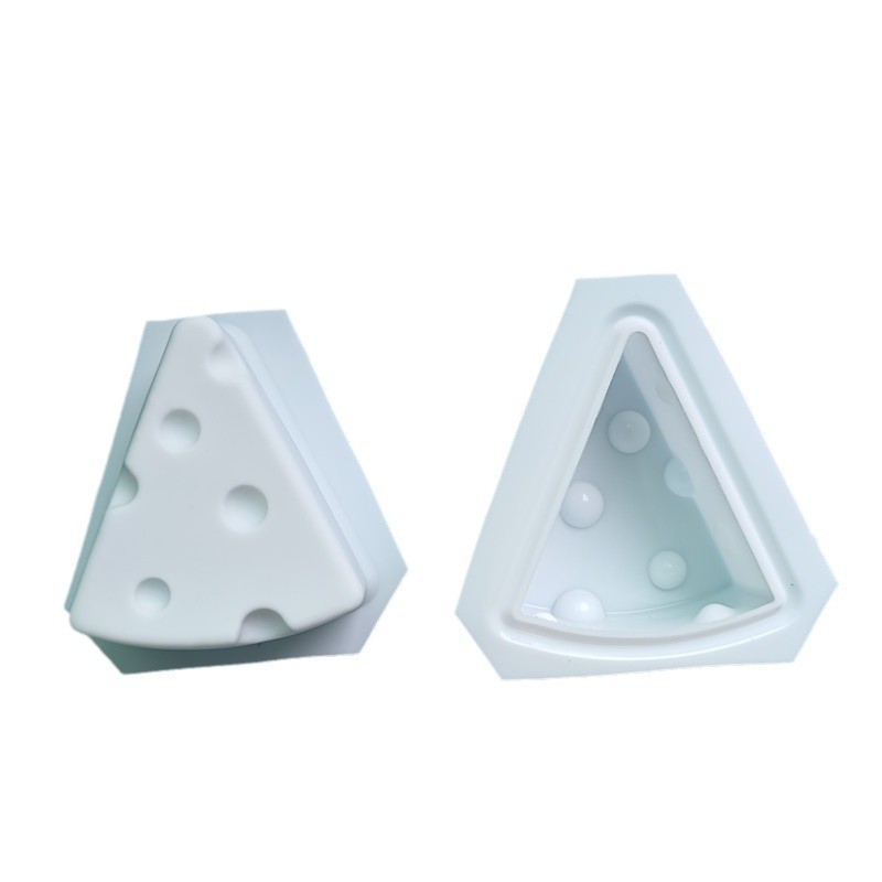 Single three-dimensional cheese mousse cake silicone mold diy soap handmade soap aromatherapy candle grinding tool