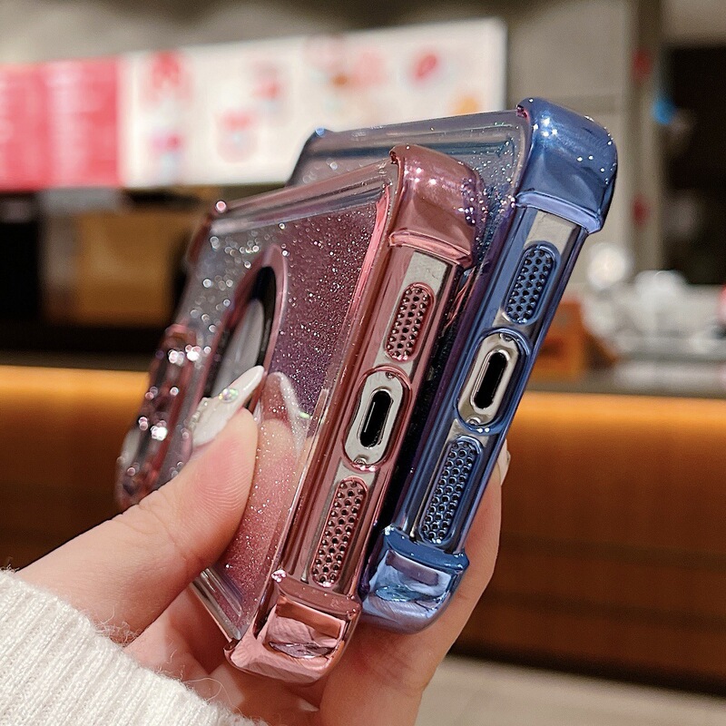 Iphone15promax携帯電話ケースアップル宇宙ケース四角転倒防止マグネットグラデーション拡大鏡14pr|undefined