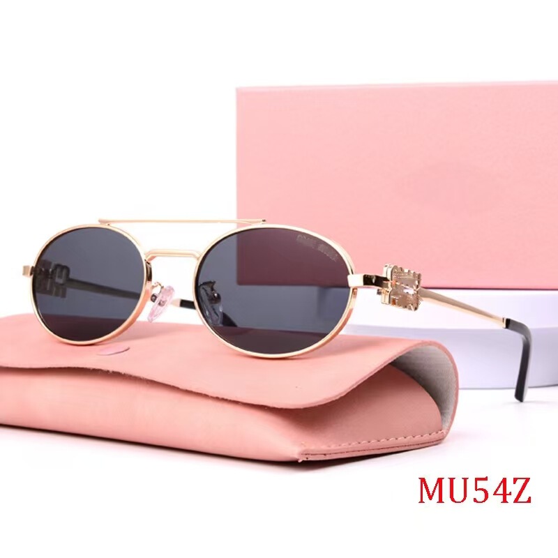 New Foreign Trade Miaojia Sunglasses Oval Ins High-End Retro Sunglasses Women's Fashion Wear Cross-Border Glasses