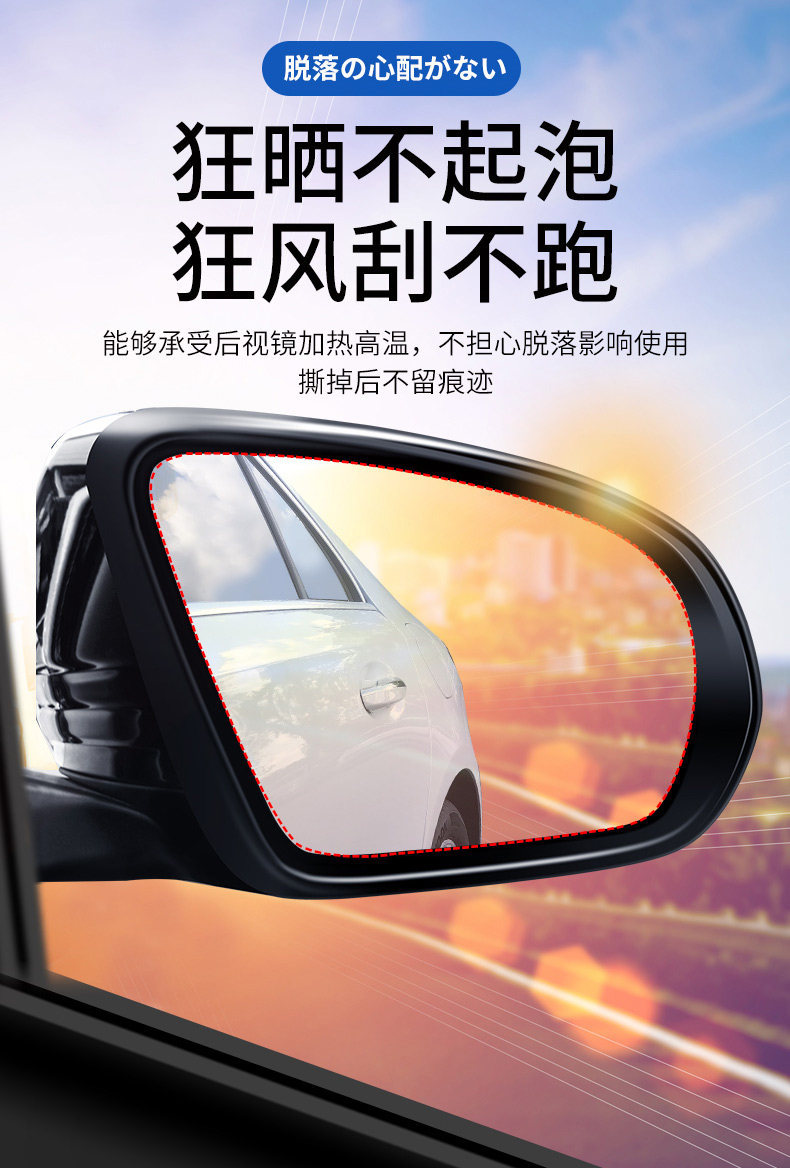 Rearview Mirror Rainproof Film Car Waterproof Sticker