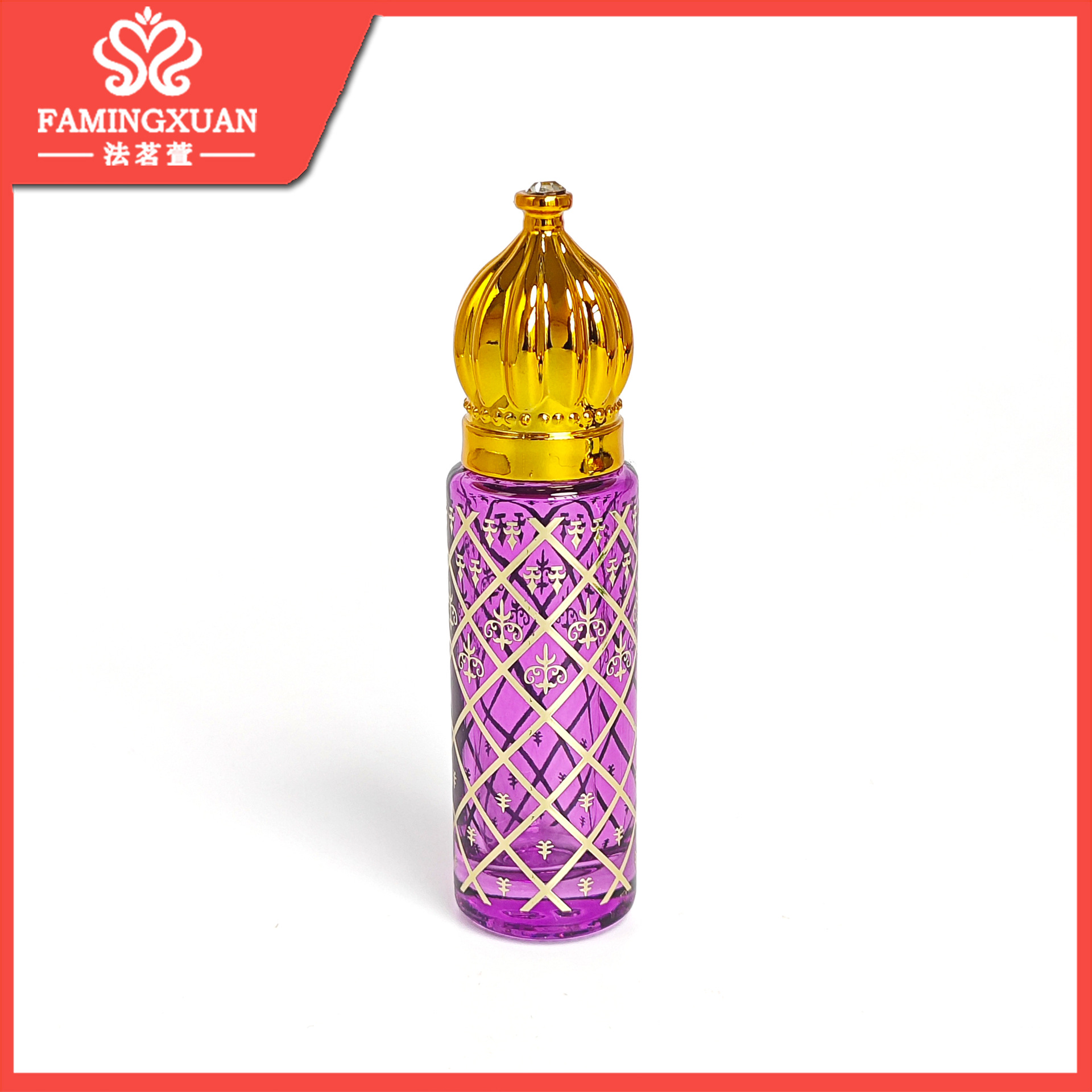 Frasco Roll-On para Perfume XB18 8ml de Vidrio Portátil Roll-On para Aceites Esenciales y Perfumes