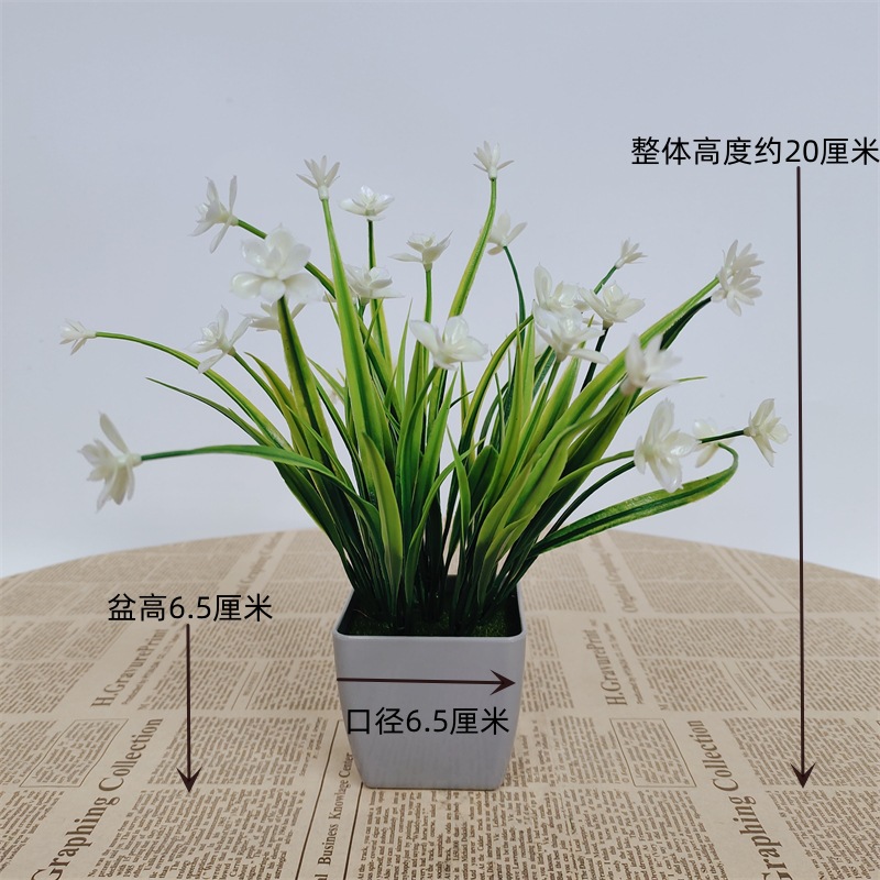 Pequeña imitación de flores falsas decoraciones de sala de estar decoración de mesa de té flores de plástico mano flores falsas plantas decoraciones