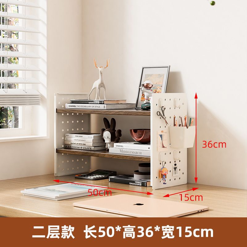 2단 50x15x36 호두나무색 [후크 4개입 1박스 증정]