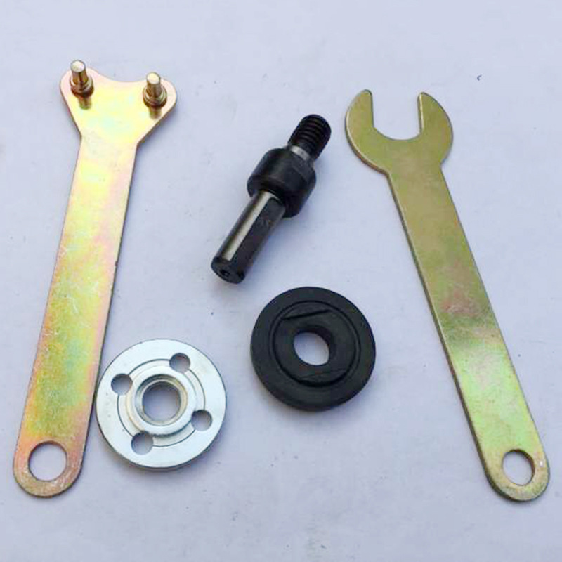 Conversión de 5 piezas de 6MM taladro eléctrico accesorios taladro eléctrico conversión de barra de conexión de molino de ángulo taladro eléctrico accesorios de molino de ángulo