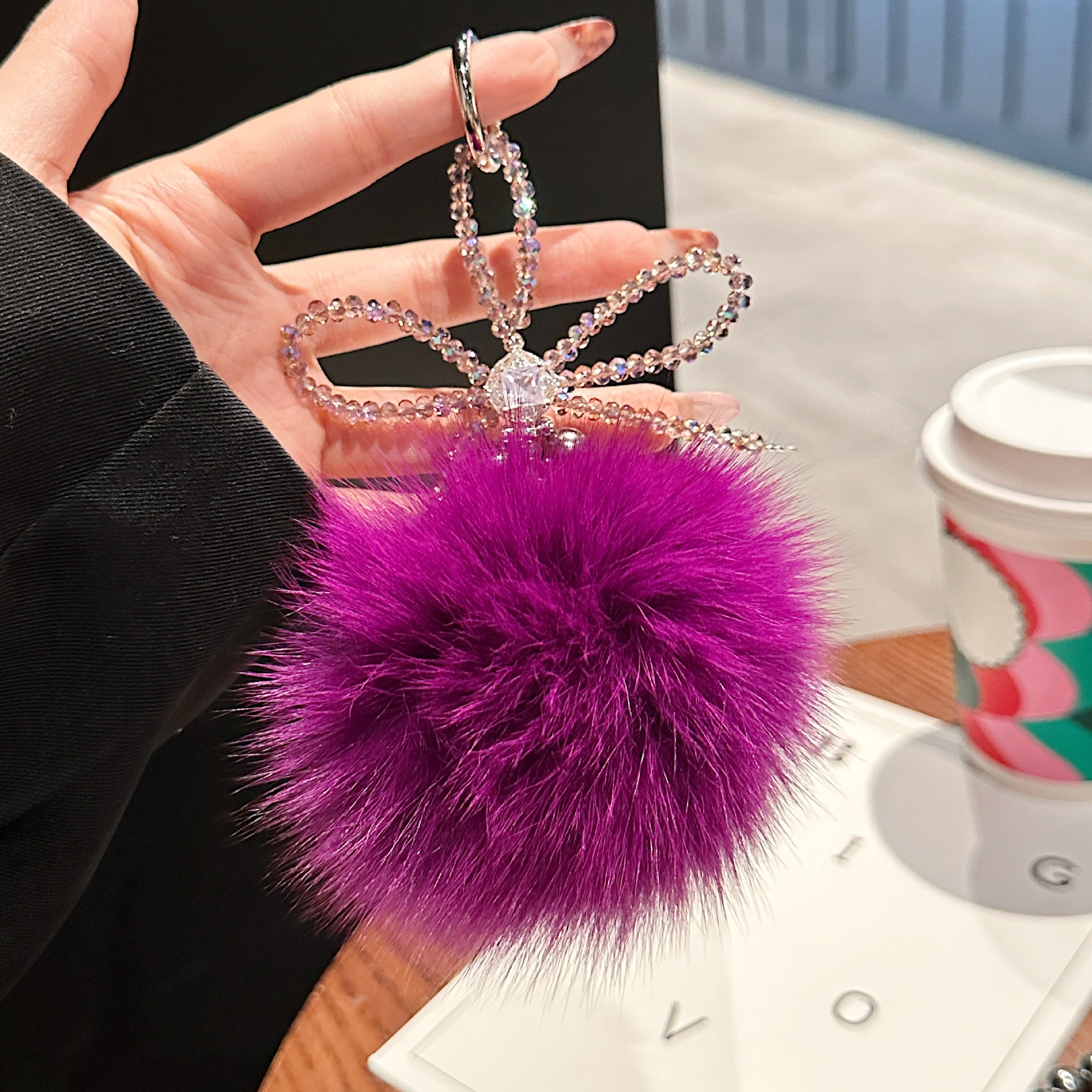 Buca cadena de telefonía móvil hecha a mano de alta calidad serie de perlas de pelo de moda de telefonía móvil corta bolsa colgante colgante colgante