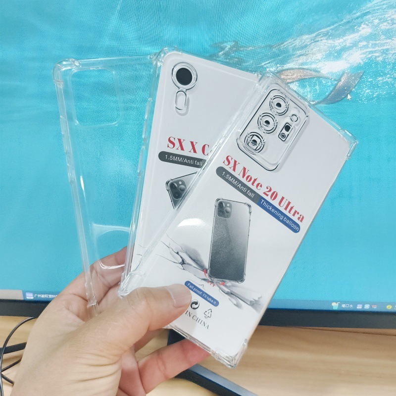 适用SAM三星Note89四角防摔透明手机壳S25Edge S25 Slim保护套