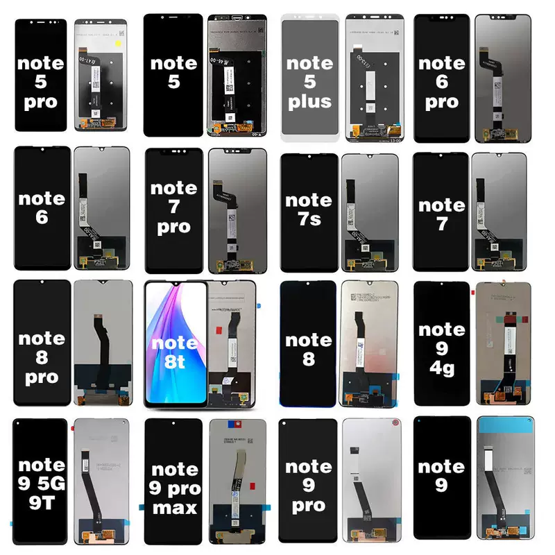 Подходит для Redmi Note 4/5/6/7/8/9/11/12 LCD экран в сборе