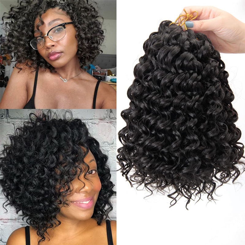 Cabello Rizado para Crochet Gogo Curly, Fibra de Alta Temperatura, Cómodo, Fácil de Usar
