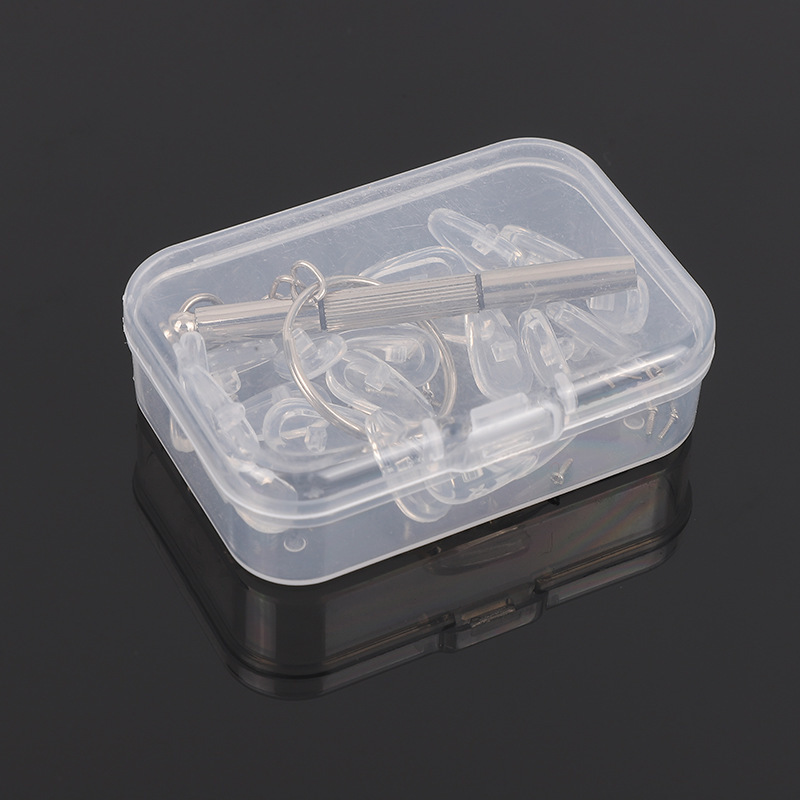 Eyeglass nose pads silicone ultra-soft eyewear accessories cushion nose rest traceless pressure relief anti-slip glasses screwdriver