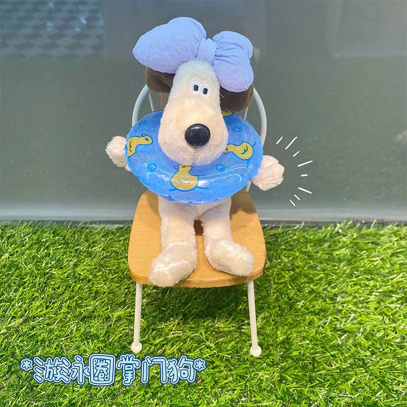 Синий сиреневый плавательный круг, подвеска с бантиком