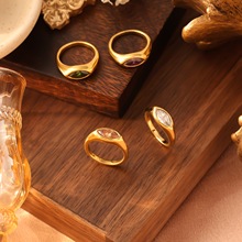 ŷ��ins�䵭������ͬ��ָ����ƷŮ����ֵ��18K��ɫ�ʯԲ����ָ