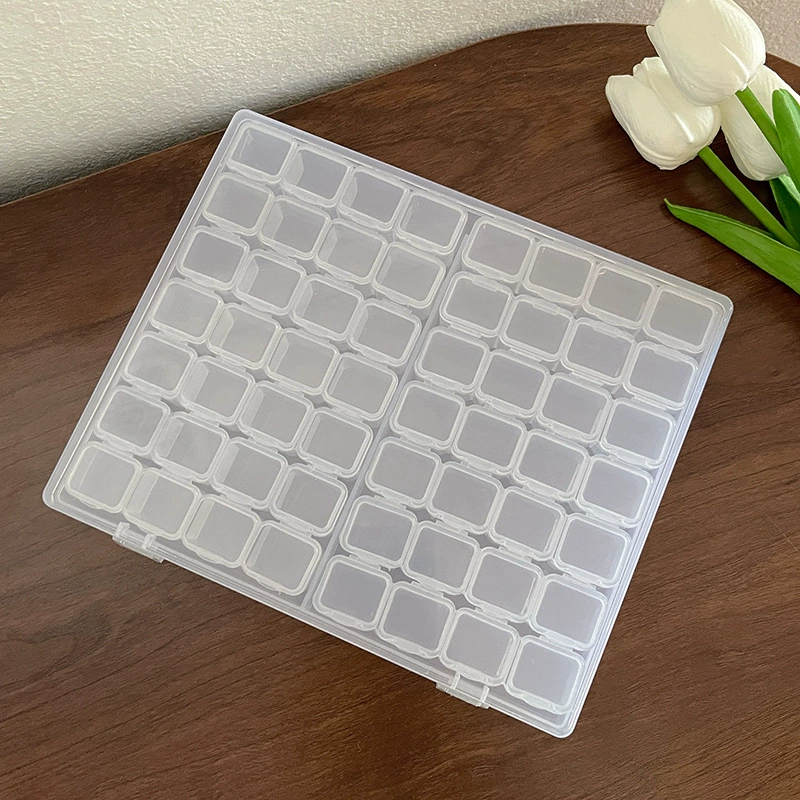 Transparent handheld acrylic square storage system, storage box, necklace, chain, earrings, ring