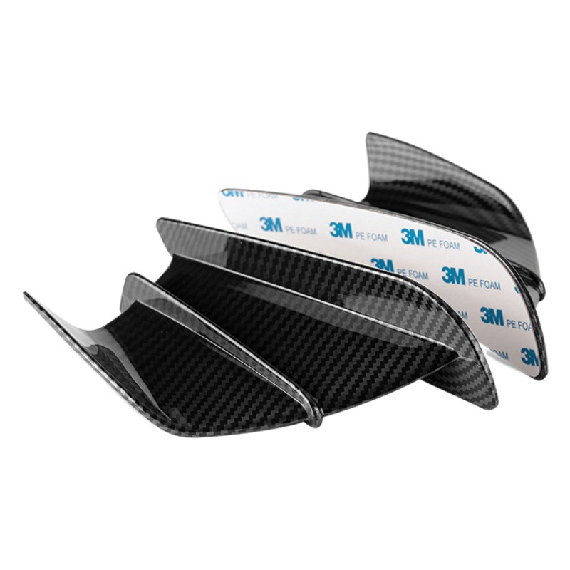 Adecuado para la modificación de motocicleta ala fija QJ carrera 600 Yamaha R1 deflector lateral alerón fibra carbono