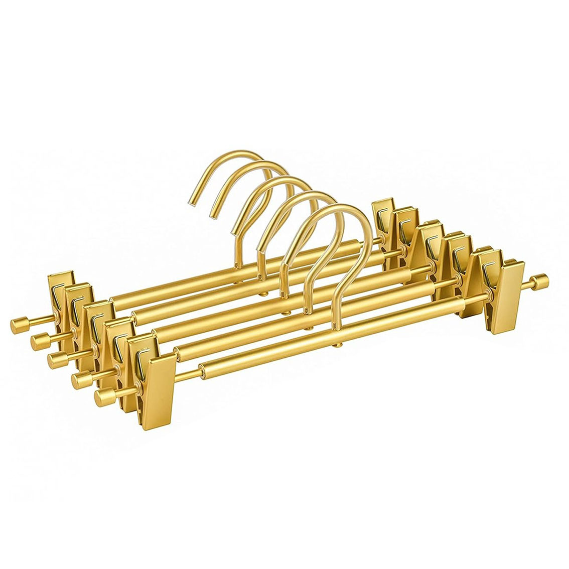 Pants Rack Pants Clip Hanger Jk Skirt Rack Clothes Hanger Aluminum Alloy Pants Hanger Wardrobe Traceless Strong Drying Light Luxury