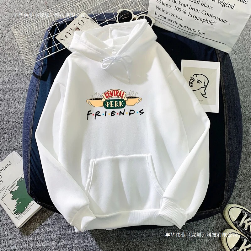 Fashion Ladies Pullover Friends Tv Show Hooded Sweatshirts Casual Long Sleeve Coffee Print Hoodies Fashion Ladies Pullover Friends Tv Show Hooded Sweatshirts Casual Long Sleeve Coffee Print Hoodies