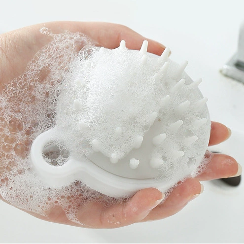 Японская щетка для мытья головы, белая щетка для мытья головы, массажная расческа для головы, силиконовая щетка для мытья головы, производитель, оптовая продажа