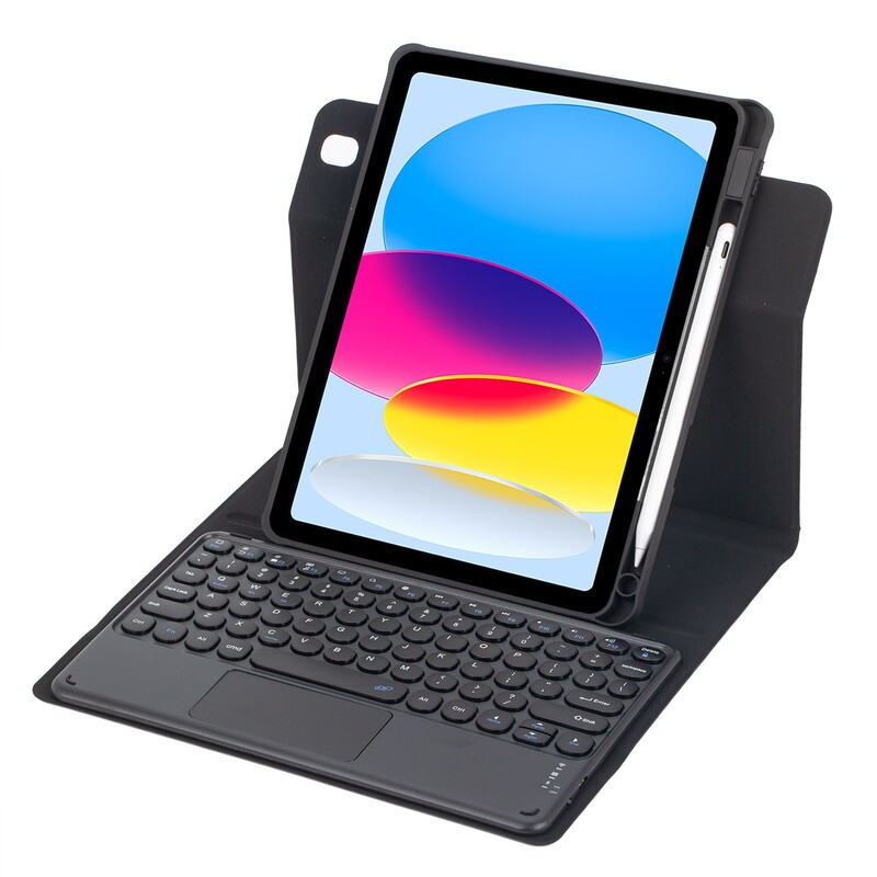 Suitable for iPad 10 Rotating Keyboard Leather Case 10.2 Bluetooth Leather Case Protective Case Pro11 with Pen Slot Touch Keyboard Suitable for iPad 10 Rotating Keyboard Leather Case 10.2 Bluetooth Leather Case Protective Case Pro11 with Pen Slot Touch Keyboard
