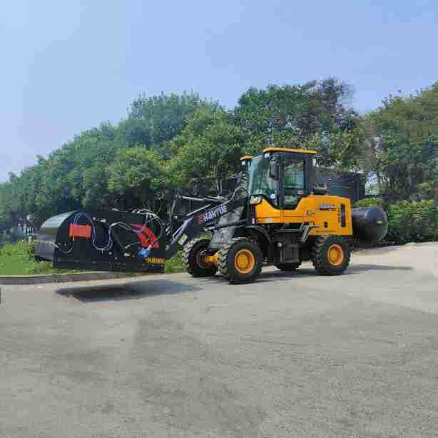 铲车加装道路扫地车 装载机改装公路面扫地机全封闭式砂石清扫器