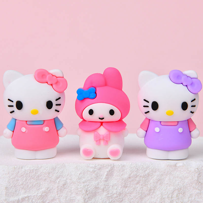 Creativo lindo gato KT Melody dibujos animados sacapuntas para niños lápices sacapuntas estudiantes papelería premios al por mayor