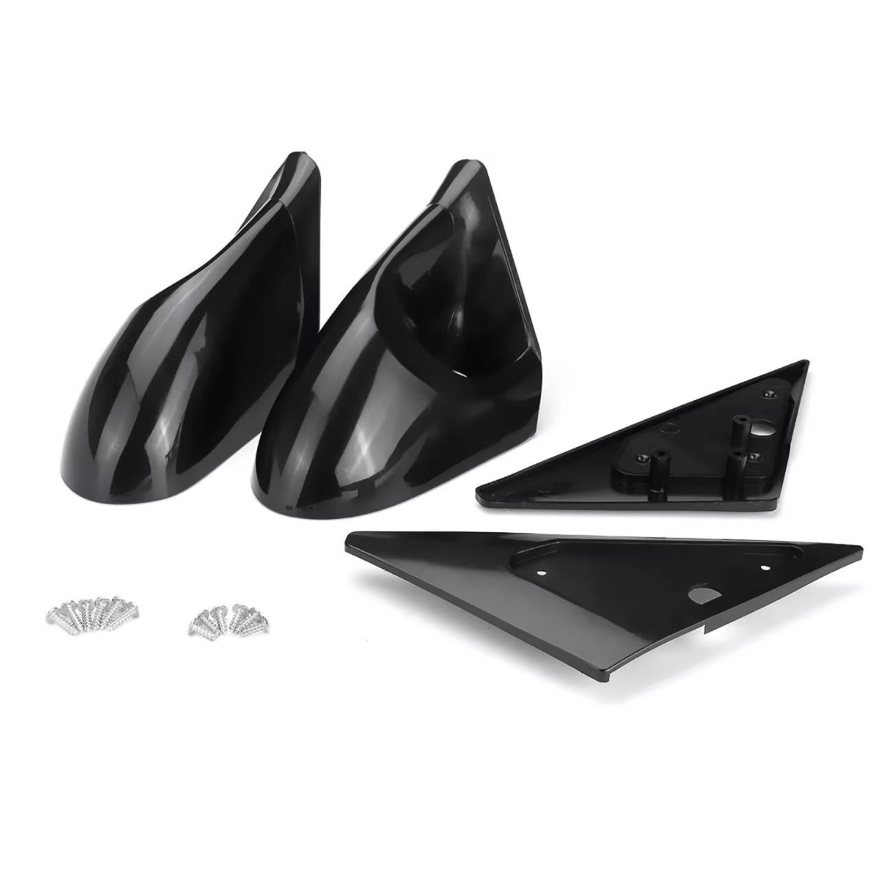 Cross-Border Suitable for 1992-1995 Honda Civic Eg Rearview Mirror 2-Door Decorative Modification Parts Bright Black Reversing Mirror