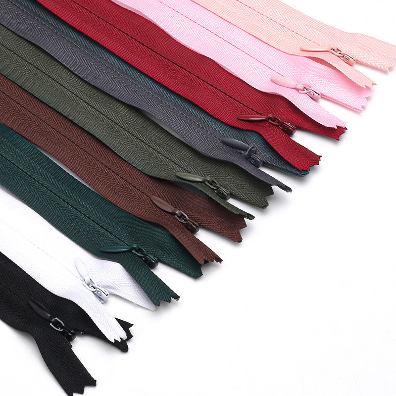 High-End Invisible No. 3 Zipper for Pillows, Clothing, Dresses, Zipper Accessories, Household Clothing Nylon Zipper Materials