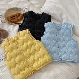 包邮宝宝羽绒棉马甲男童女童韩版背心婴儿保暖坎肩春秋冬洋气百搭