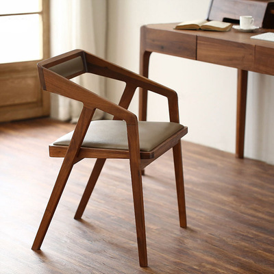 Escritorio de diseño de madera maciza lujo ligero dormitorio moderno minimalista creativo escritorio de computadora de escritorio de arco escritorio de forma especial