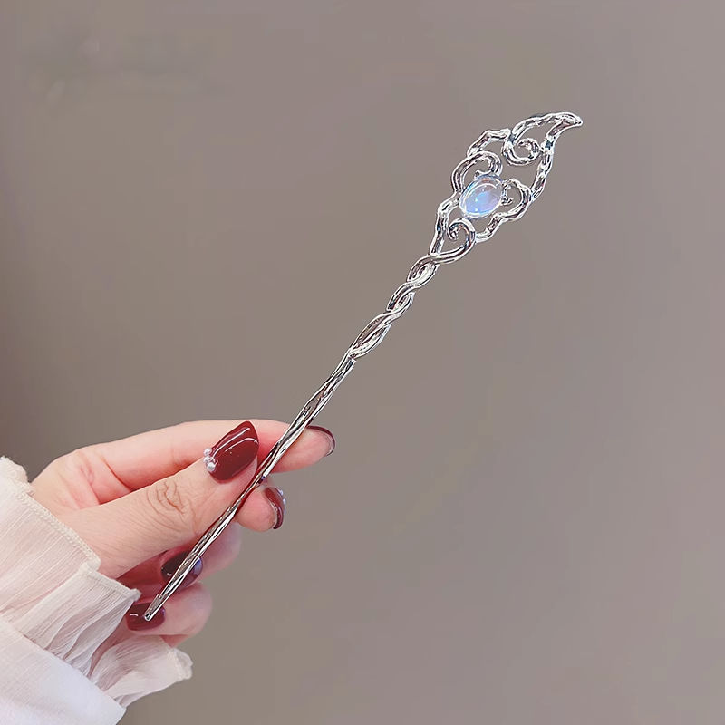 新しい中国風の合金の花のヘアピン、古代スタイルのヘアピン、ハイエンドの軽い高級タッセルヘアピン、ヘアアクセサリー卸売|undefined
