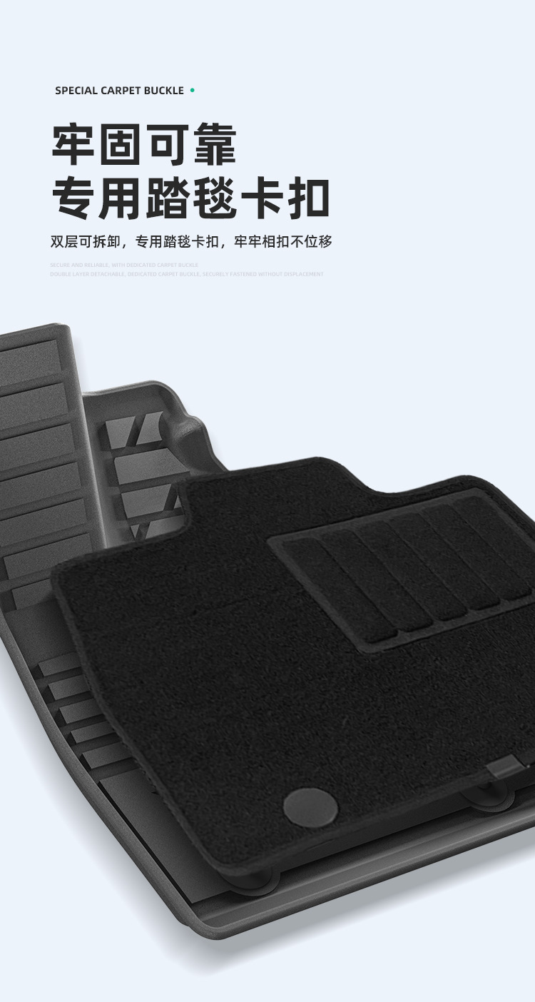 TPE Car Floor Mats & Trunk Mat for Denza N9 25